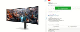Samsung Odyssey OLED G9 LS49CG934SUXEN Gaming Monitor voor €1.212,34 bij Max ICT
