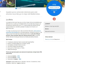 crucero Mediterráneo de última horadesde 427€ pxp
