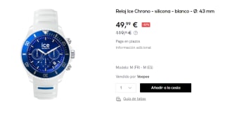 Reloj Ice Chrono de 43 mm por 49.99€