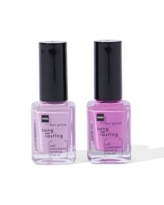 Long lasting nagellak 1+1 gratis bij de Hema
