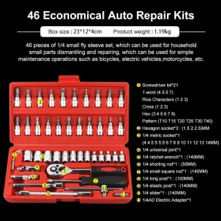 Kit de herramientas de reparación 46 piezas por 6,52€