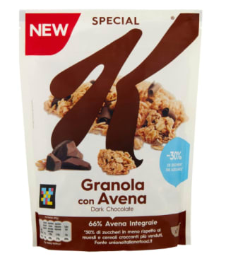 Pack x3 Kellogg's Special K Granola con avena y chocolate negro 320g por 5.46€