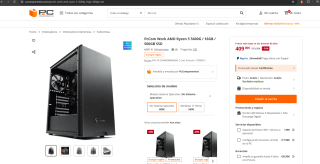 PC Byte AMD Ryzen 5 5600G - 16GB - 500GB por 319€