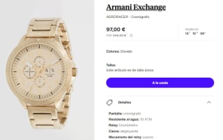 Reloj Cronografo para Hombre Armani Exchange AERORACER por 97€