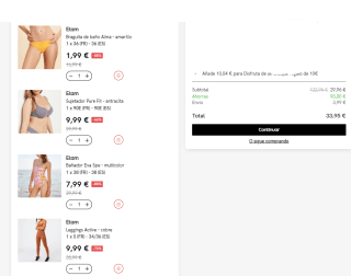 Liquidación Etam descuentos hasta 90% + 10€ EXTRA precios desde solo 1,99€