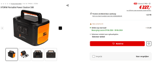 XTORM Portable Power Station 500 voor €227 bij Mediamarkt