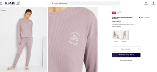 pijamas de 2 piezas largo para mujer por 8€