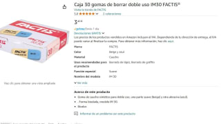 Caja 30 gomas de borrar doble uso IM30 FACTIS® por 3,20€