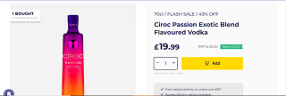 Ciroc Passion Exotic Blend Vodka - £19.99