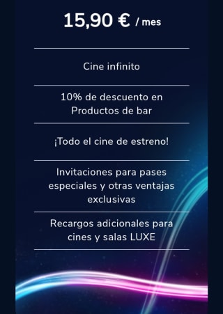 Cinesa Unlimited Card - Tus películas tantas veces como quieras en el cine por 15,90€/mes