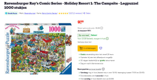 Ravensburger Legpuzzel Holiday Resort 1: The Campsite, 1000st. voor €9,99 bij Bol.com