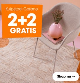 2+2 gratis op stoel carano en assari bij Kwantum