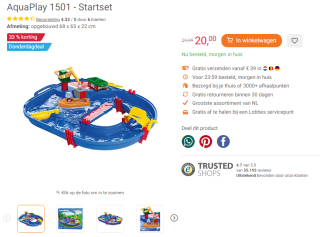 AquaPlay 1501 - Startset voor €20 bij Lobbes