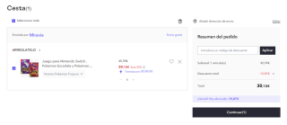 Juego Nintendo Switch Pokemon Purpura por 30.12€