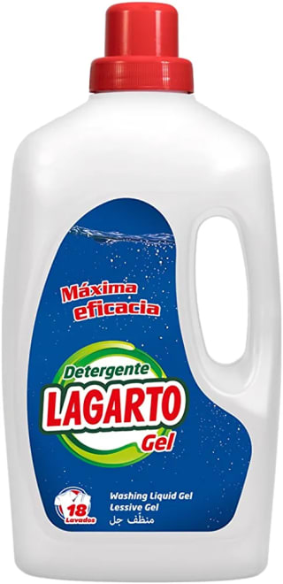 10 x 1260 ml Detergente Lavadora Liquido lagarto por 14,64€