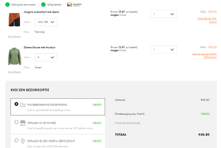 20% korting op nieuwe damescollectie en gehele kidscollectie van WE