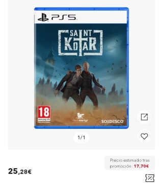 Saint Kotar para PS5 por 17,70€.