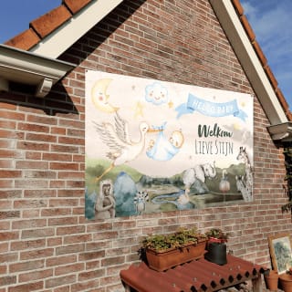 Spandoek met eigen ontwerp 75% korting (bv. 100x50 cm voor € 9,99 exclusief verzending)