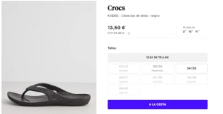 Calzado Crocs desde solo 11€ en Privé By Zalando