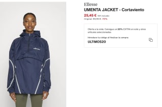 Cortavientos de Mujer Ellesse UMENTA JACKET por 20.36€