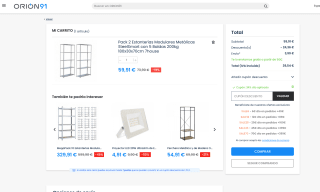 Pack 2 Estanterías Modulares 200kg 180x30x70cm a solo 39,54€