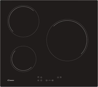 Candy CH63CC, Placa Vitrocerámica, 3 Zonas, 60CM, 10 Niveles de Potencia por 99,97€