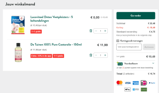 1+1 gratis op veel producten bij Holland & Barrett