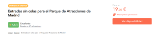 Entradas sin colas para el Parque de Atracciones de Madrid desde 23,90€