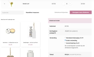 15% korting + gratis bezorging bij Bloemenvandeteler