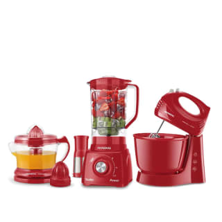Conjunto da Mondial com Batedeira, Espremedor e Liquidificador, modelo KT-105-R - R$ 294,99