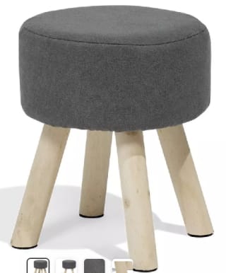 Pouf gaelle gris 32 x h38cm à 10€