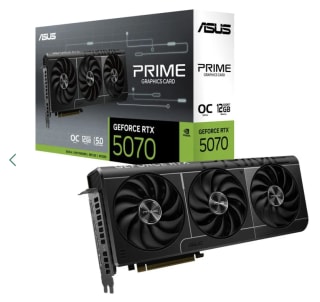 ASUS PRIME GeForce RTX 5070 OC 12GB GDDR7 AI DLSS4+ DOOM a solo 608,60€