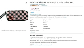 Mr.Wonderful - Estuche para lápices Why not today? por 6€