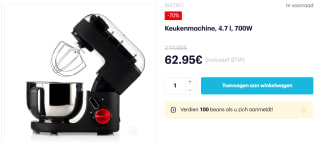 Bodum Bistro Elektrische keukenmachine, 4,7 l voor €62,95 bij Bodum
