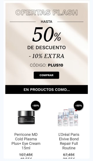 Hasta 50% descuento en seleccionados desde Lookfantastic