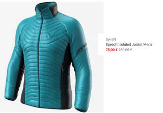 Chaqueta para Hombre Dynafit Speed Insulated por 75€