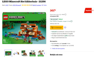 LEGO Minecraft Het kikkerhuis - 21256 voor €30,79 bij Bol.