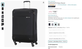 Samsonite Base Boost Spinner 78 cm voor €106,53 bij Amazon