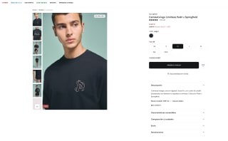 Camiseta logo Limitless Pedri x Springfield por solo 5,99€