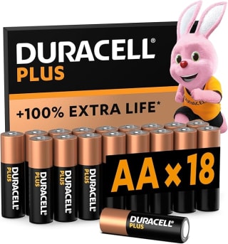 Duracell Plus pilas alcalinas AA (paquete de 18), 1,5 V, LR6 MN1500 por 7,26€