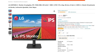 Marca LG modelo 24MP400-B - Monitor 24 pulgadas por sólo 99€