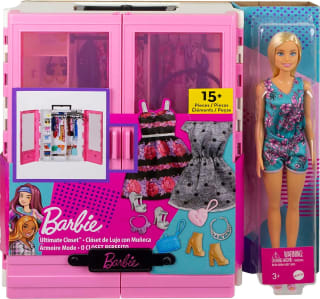 Barbie Fashionistas Ultieme kledingkast met pop voor €22,99 bij Amazon