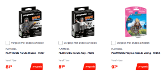 2+1 gratis op geselecteerde Playmobil bij Bol
