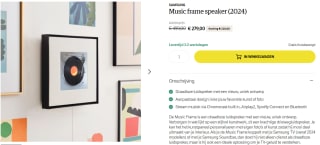 Samsung Music frame speaker (2024) voor €279 bij NRC Webwinkel