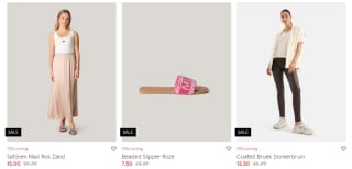 Alle sale de helft van de helft bij Shoeby in de winkels