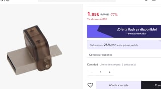 USB 3.2 Kingston 64GB por solo 1.85€