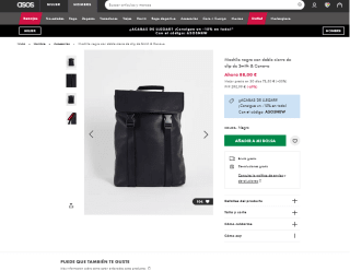 Mochila de cuero Smith & Canova por 44€