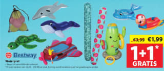 Bestway waterpret speelgoed 1+1 gratis bij de Lidl