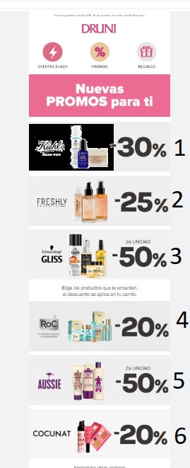 Todas las promociones de Druni