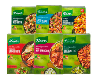 Alle Knorr Wereldgerechten of trattoria 1+ 1 gratis bij de Plus